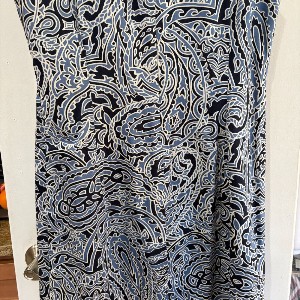 NWT Vineyard Vines Abbey Dress Nautical Paisley Sz10 Travel Wedding Summer Beach - Picture 7 of 8